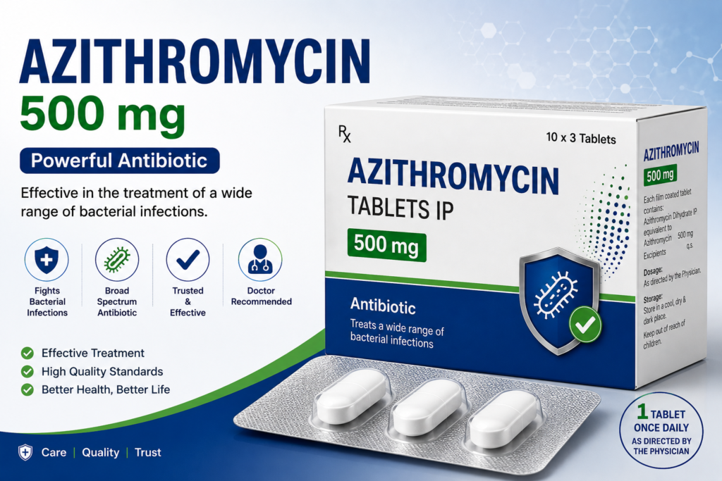 Azithromycin 500 mg Tablet