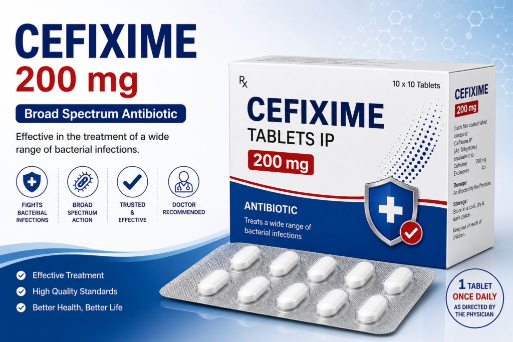 Cefixime 200 mg Tablet
