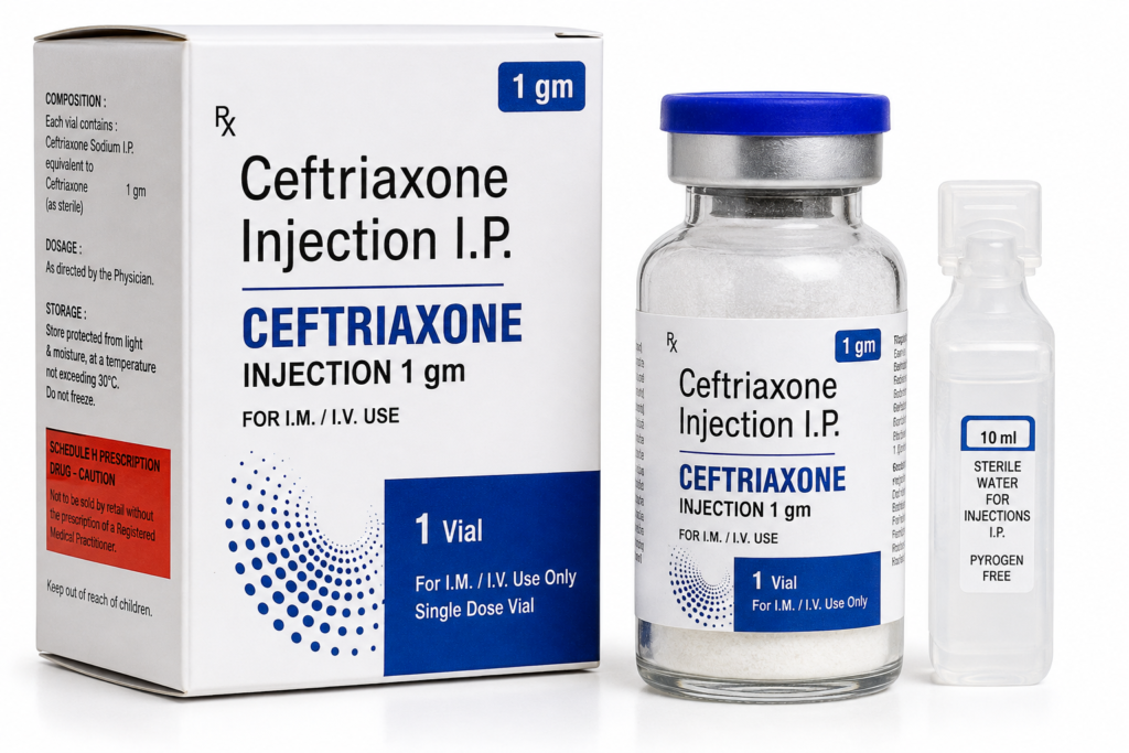 Ceftriaxone Injection 1 gm