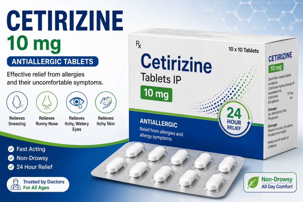 Cetirizine 10 mg Tablet