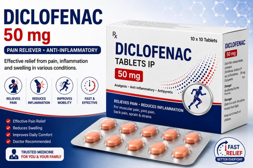 Diclofenac 50 mg Tablet