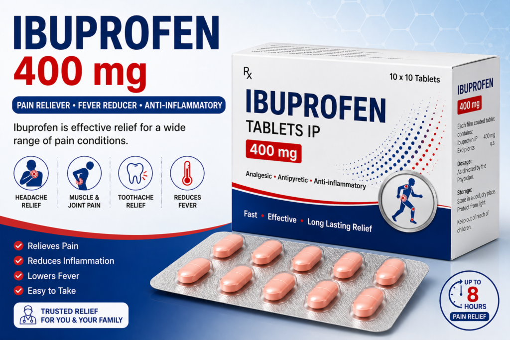 Ibuprofen 400 mg Tablet