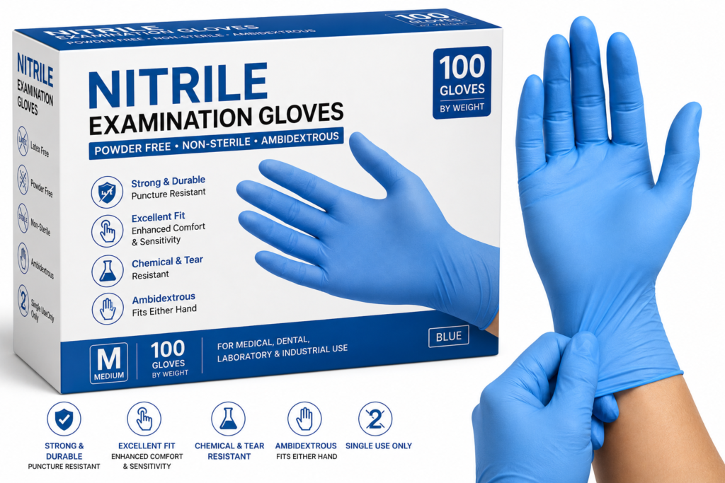 Nitrile Examination Gloves (Disposable