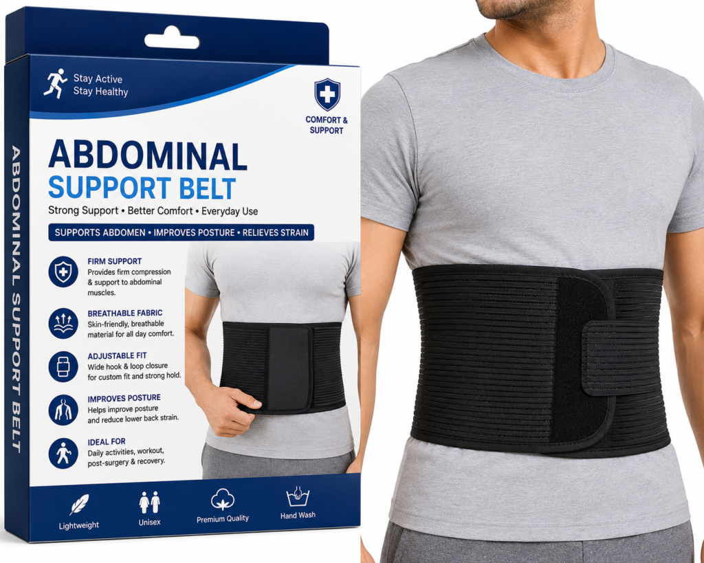 Abdominal Support Belt – Elastic Abdominal Binder