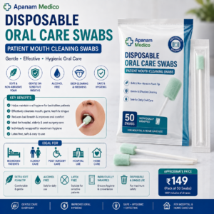 Disposable Oral Care Swabs – Patient Mouth Cleaning Swabs