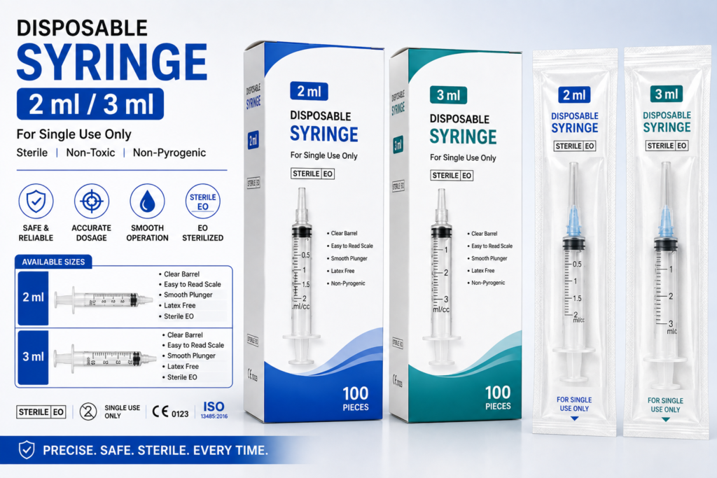 Disposable Syringe 2 ml/3 ml