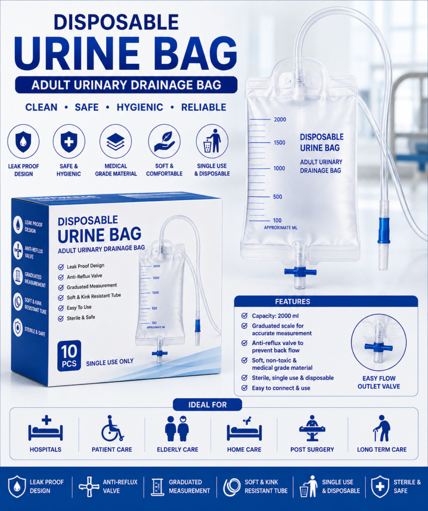 Disposable Urine Bag – Adult Urinary Drainage Bag