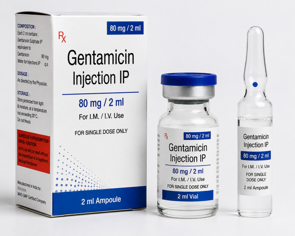 Gentamicin Injection 80 mg/2 ml