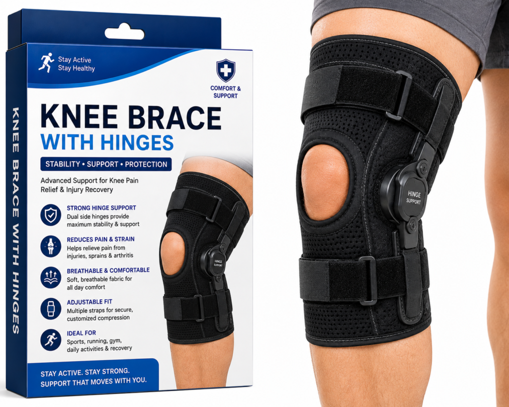Hinged Knee Brace – Adjustable Knee Support