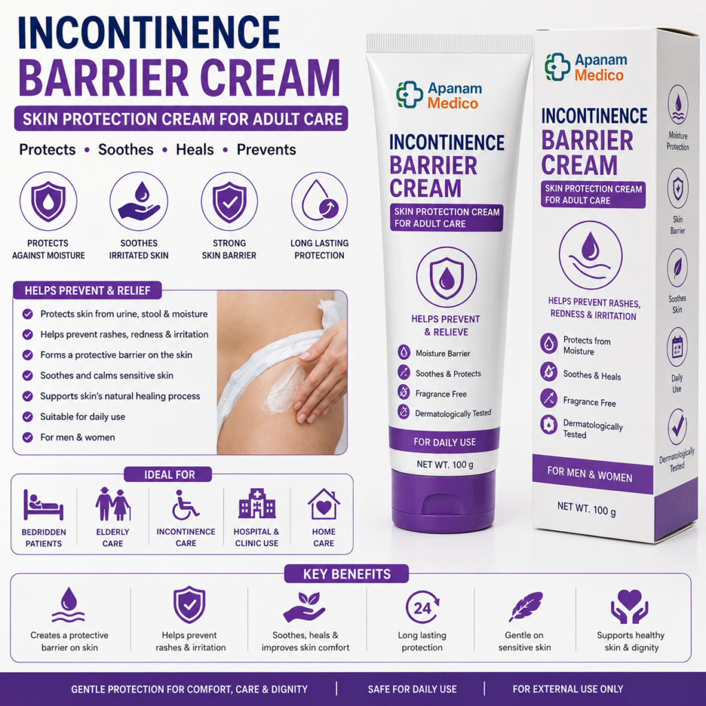 Incontinence Barrier Cream – Skin Protection Cream for Adult Care