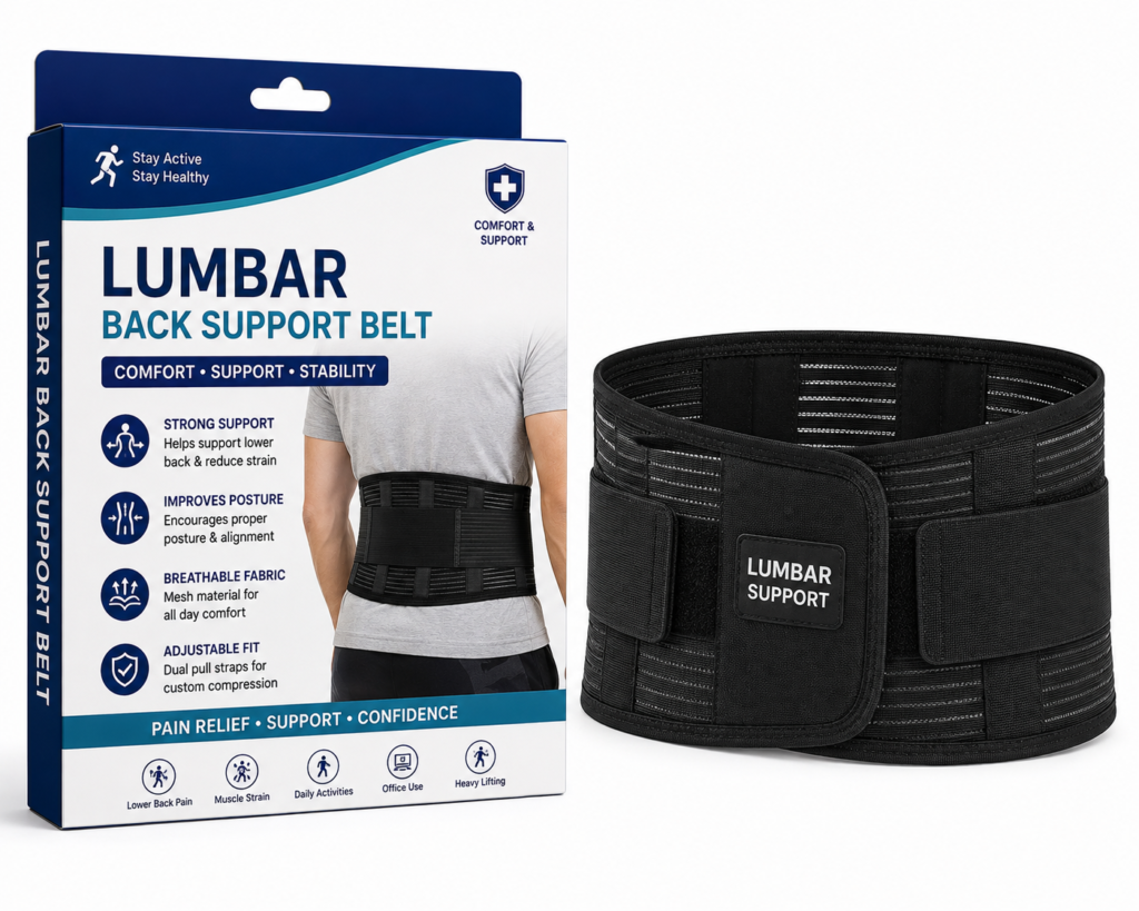 Lumbar Back Support Belt – Lower Back Support Brace