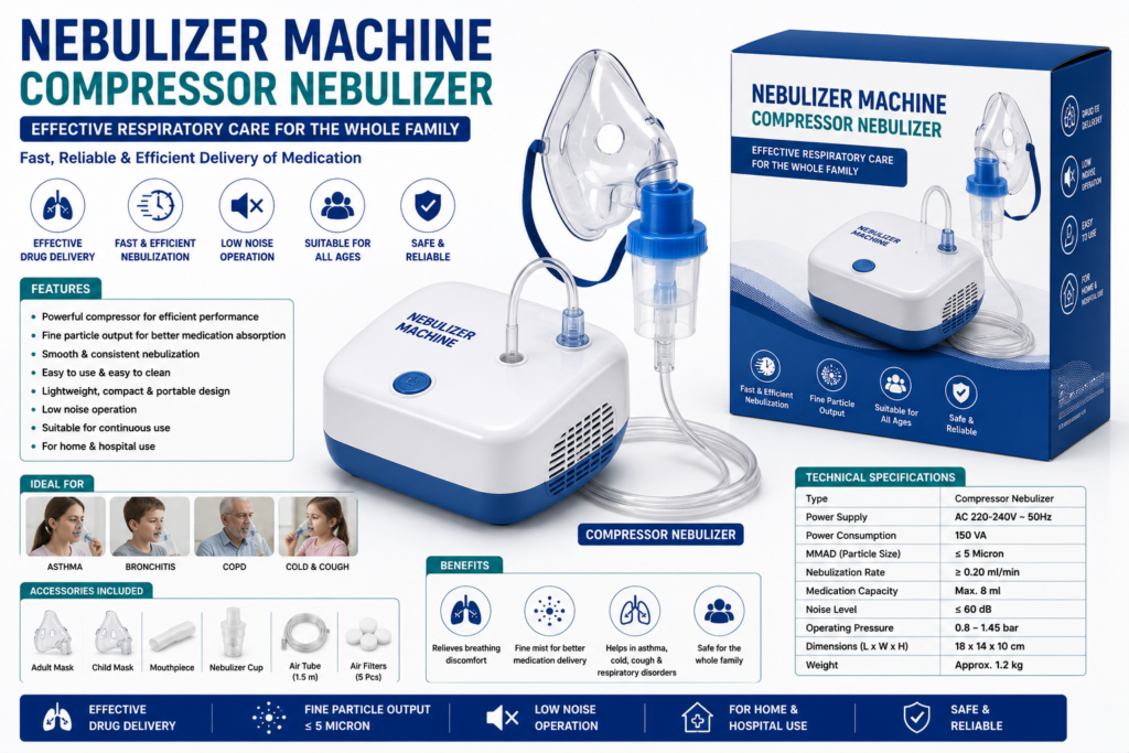 Nebulizer Machine – Compressor Nebulizer