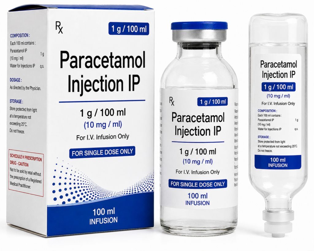 Paracetamol Injection 1 g/100 ml