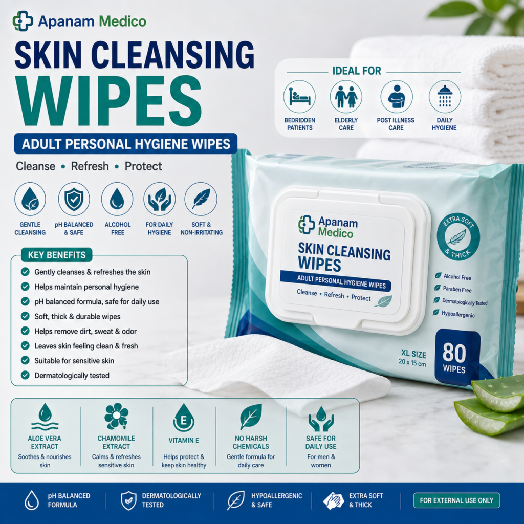 Skin Cleansing Wipes – Adult Personal Hygiene Wipes
