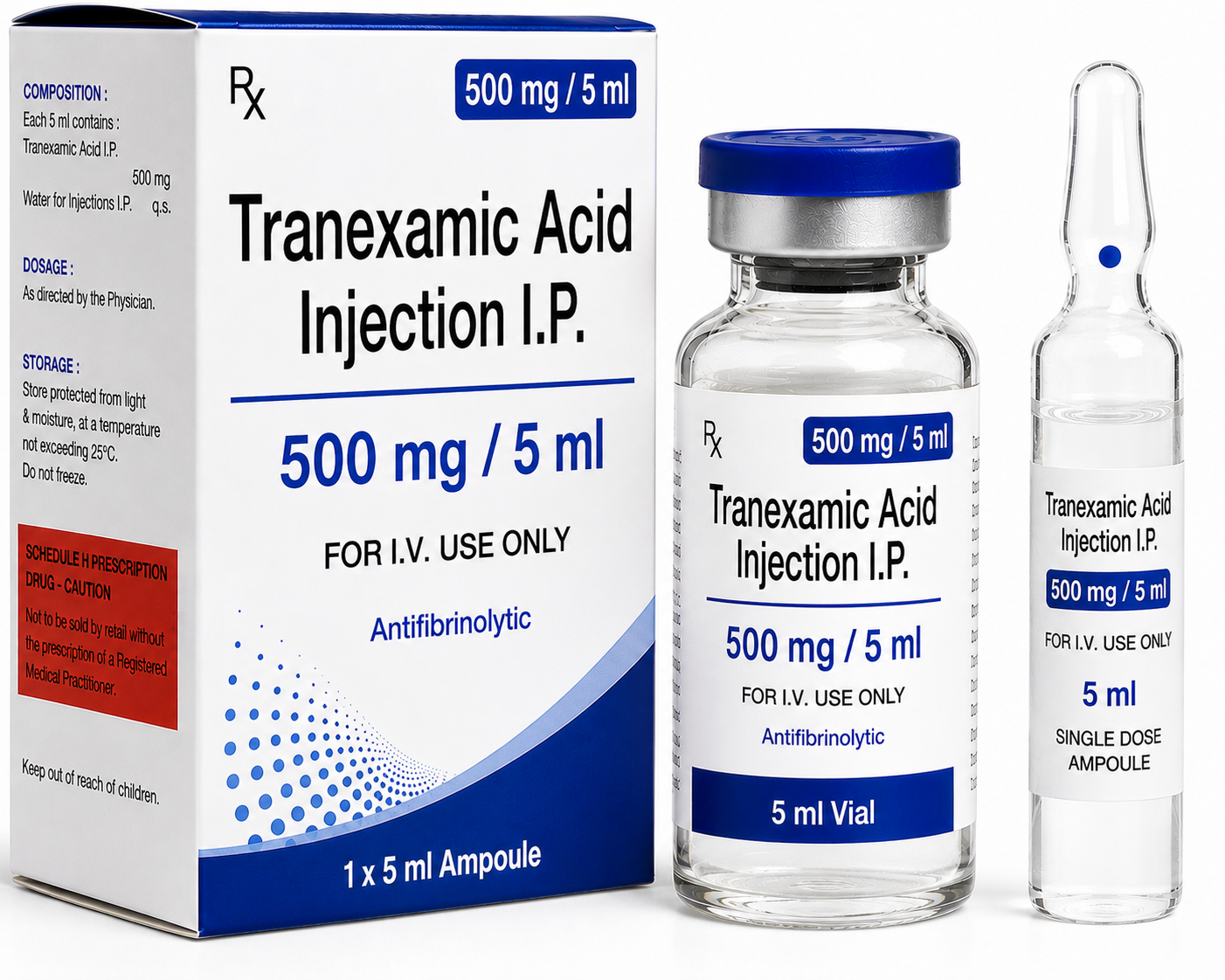 Tranexamic Acid Injection 500 mg/5 ml